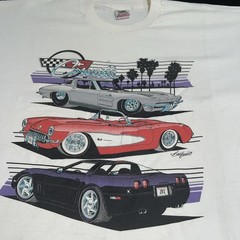 Vintage Fruit On The Loom 89 Corvette Single Stitch Made In USA T Shirt
