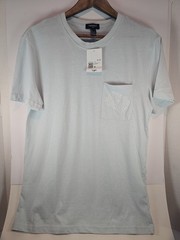 Forever 21 Men’s Never Ending Party Pocket T-Shirt Small Pale Aqua NWT