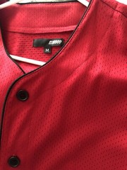 Elwood Baseball Jersey Men M Red Blank USA Made City Streetwear Modern Sports