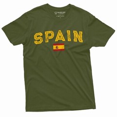 Spain España T-shirt Spanish Flag Coat of arms National Patriotic Tee Shirt Tee