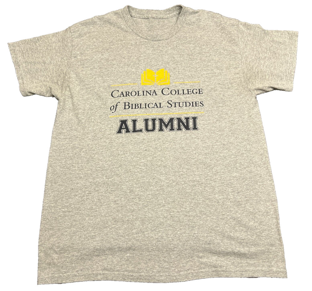 Alumni Carolina College of Biblical Studies T Shirt Adult Medium Gray Tee