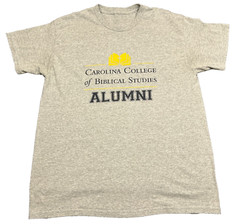 Alumni Carolina College of Biblical Studies T Shirt Adult Medium Gray Tee