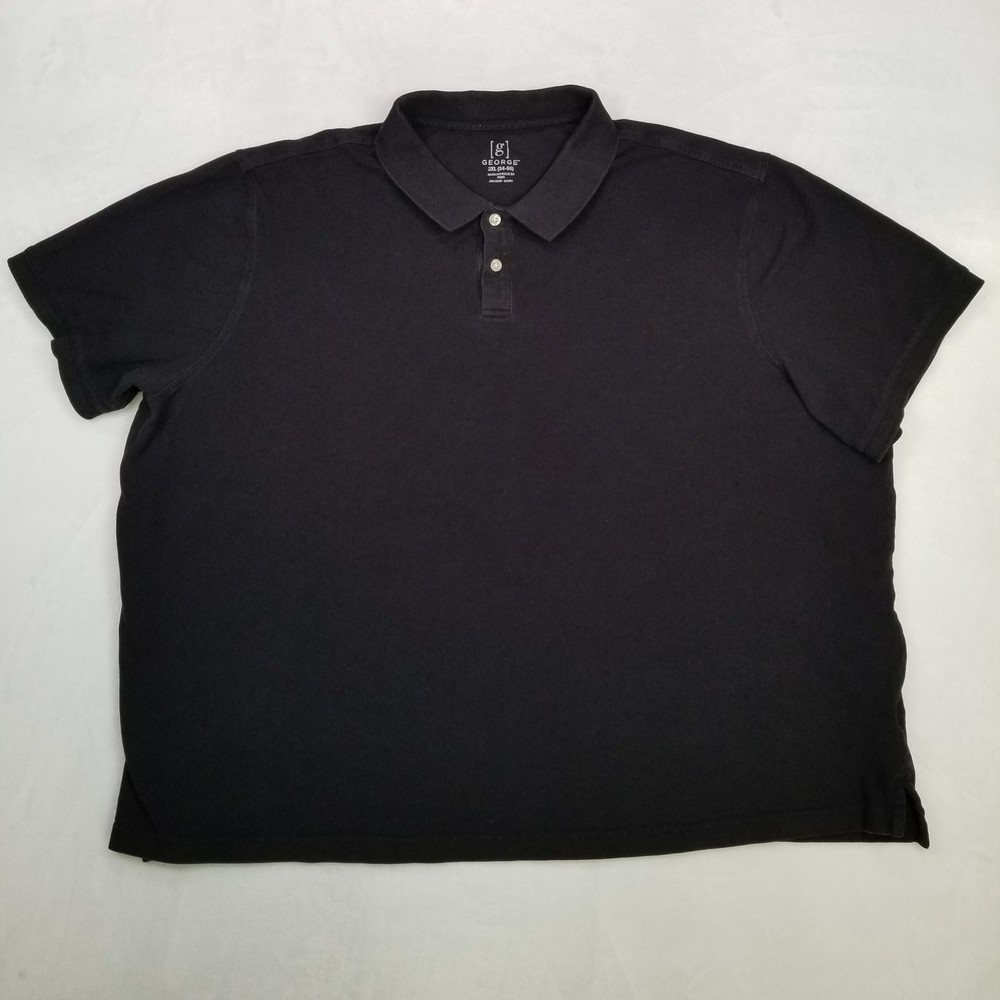 George Black Basic Polo Shirt Men’s Size 3XL Short Sleeve Classic Casual