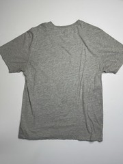 Reebok Men’s Graphic T-Shirt Size Large Gray Vertical Logo Athletic Tee