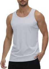 Men’s Tank Tops Sleeveless Muscle Tee Gym Bodybuilding Athletic Workout Casual T