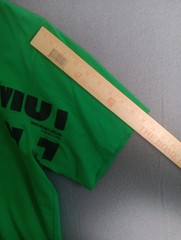 Helmut Lang Men’s Green Crewneck Logo Cotton Short Sleeve T-Shirt Sz MEDIUM