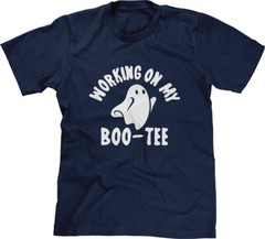 Boo-Tee Trick or Treat Halloween Costume Party Funny Humorous Ghosts Mens Tee