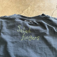 Vintage OG Youtube Salad Fingers i like rusty spoons faded T Shirt Y2K 2000s XL