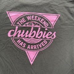 Chubbies Shirt Mens XL Black Weekend Has Arrived Graphic Tee Tagless Beach