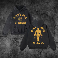 (Collection) Gold’s Gym Hoodie & T-shirt Heavy Cotton Bodybuilding For Men Top