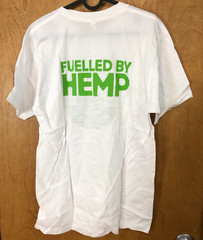 Sustainable Edition American Apparel NWT White Manitoba Har Hemp Foods L t-shirt