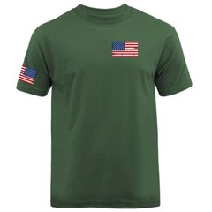 US Flag Crest USA American Pride Patriot Patriotic Graphic T-shirt