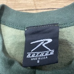 Vtg ROTHCO Army Surplus Shirt Men S Camo Green Army Forest Woodland Made USA