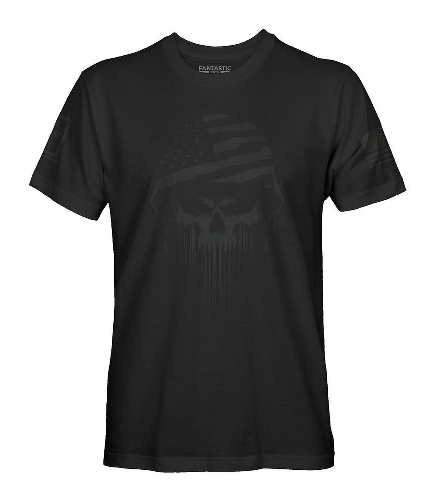 USA American Soldier Skull Men’s Stealth T-Shirt