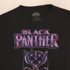 Marvel Black Panther Graphic Short Sleeve Casual Shirt Mens Size XL Black