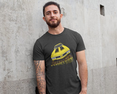 Classic car shirt yellow 70 Olds Cutlass Rallye 350 – Light shirt color version
