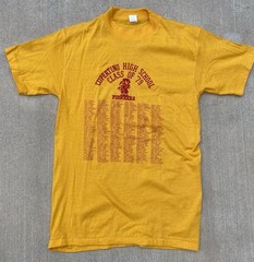 Vintage 1979 Cupertino High School Pioneers Class Of 79 T Shirt 70s 1970s Size M