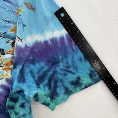 Vintage Liquid Blue Shirt Mens XL Blue Dolphin Sea Life Tie Dye Graphic 2000