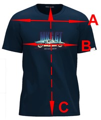 Hero Seven Supercar Legend Collection MK6 Navy Blue T-Shirt E24120