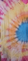Handmade Tie Dye V‑Neck T‑Shirt Men’s Size M Boho Streetwear Festival Top