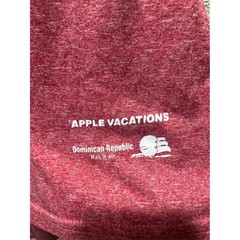 St Louis Cardinals MLB T-Shirt Mens Red Blue Side Panel Apple Vacations Promo L