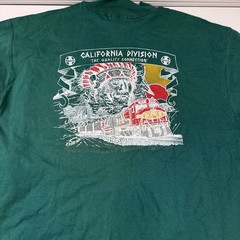 Vintage Santa Fe Railroad Long Sleeve NOS Hanes Signature Green Trains BNSF NWT