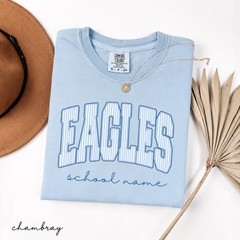 Custom Mascot Shirt Personalized School Spirit Teacher Graphic Tee