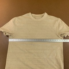 Asos Mens Large Beige Cotton Classic Crew Neck Short Sleeve T-Shirt NWOT