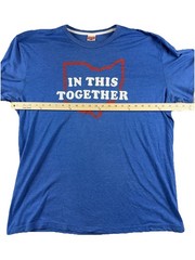 Homage “In This Together Ohio” T Shirt Blue 3XL Soft Tri-Blend Graphic T Covid