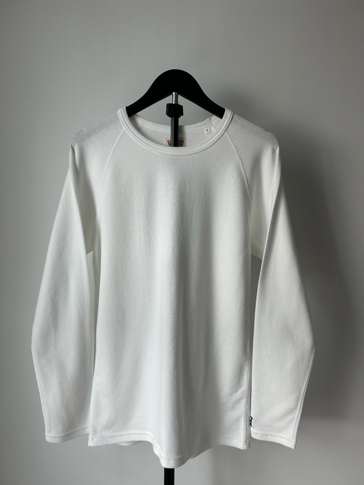 HRM Men’s Bundle White Solid Crew Neck Short/Long Sleeve Cotton Size Large