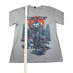 Loot Crate RoboCop Shirt Mens Large L Gray Alex Murphy Sci-Fi Movie Graphic Tee