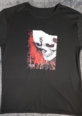 Sacrifice Variety Skull Black Long Sleeve Graphic T-Shirt Size L