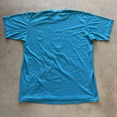Vintage 90s Made In USA Single Stitch Top Blue Eagle Nature Summer Graphic Tee