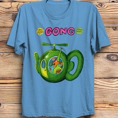 Gong Rock Band Daevid Allen T-Shirt Flying Teapot Didier Malherbe Pip Pyle