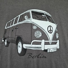 SOL’S REGENT Charcoal Gray VW Bus Berlin Graphic T Shirt Men’s XXL