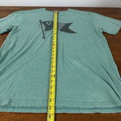 Vissla Mens Xl Upcycled Heather Turquoise T-Shirt Surfer