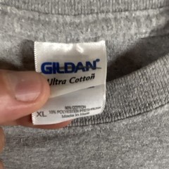 Gildan Ultra Cotton Men’s XL Gray Crew Neck Short Sleeve Liquor Graphic T-Shirt