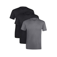 Hanes X-Temp Men’s All Day Performance T-Shirts 2 Black 1 Gray 3 Pack Small NEW