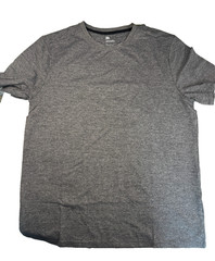 All in Motion Men’s Relaxed Fit Soft Stretch T Shirt Gray Size XL NWT