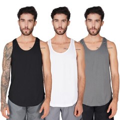 3x Mens Bodybuilding Gym Dry Cool Stringer Vest Muscle Training Running Tank Top