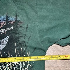 Vintage 1994 Mallard Duck T Shirt L Wildlife Nature Waterfowl Raw Hem Boxy VTG