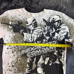 7.62 Design Unexpected Company Military Tactical Graphic T-Shirt Mens LG Tan