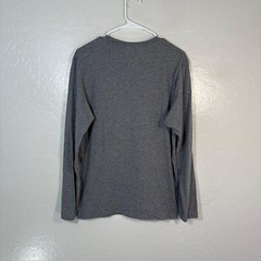 Mack Weldon Shirt Mens Medium Gray Pima Cotton Long Sleeve Crewneck Tagless Tee