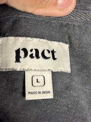 pact organic cotton/hemp Blend Men’s T-shirt Size L