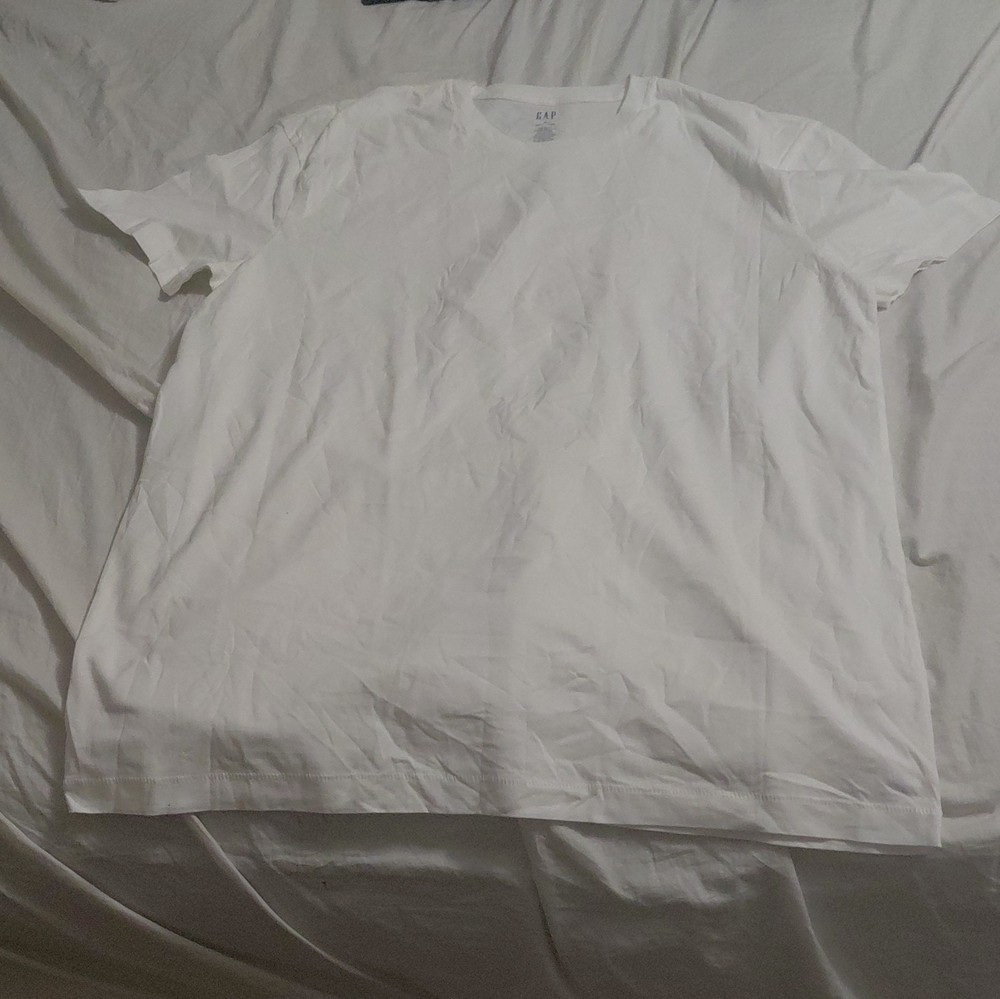 Gap Classic Cotton Men’s Solid White Crew Neck Short Sleeve T-Shirt XL Regular