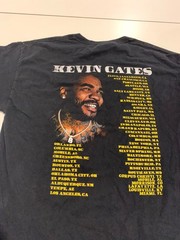Kevin Gates T Shirt Large Black Only The Generals Tour Merch BWA Hip Hop Rap