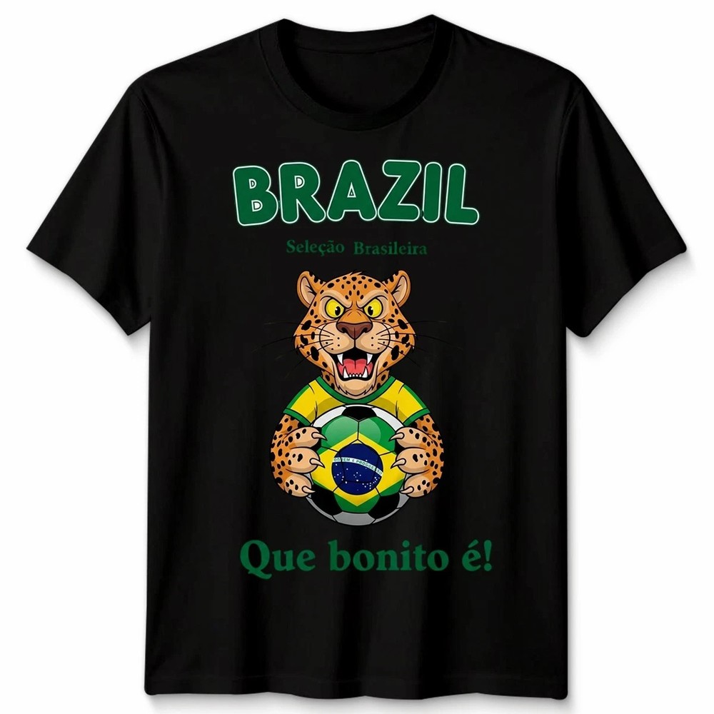 Brasil National Soccer Team Yellow Green Football Fan Unisex T Shirt