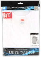 12 Pack BYC Men’s 100% Cotton White Undershirts Tank Top A Shirts MT01