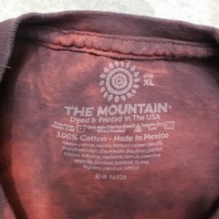The Mountain Shirt Mens XL Red Short Sleeve Tie Dye