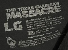 Fright Rags Leatherface The Texas Chainsaw Massacre Shirt L Large OOP